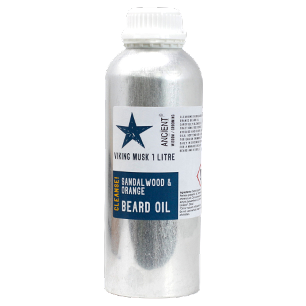 1 Litre Beard Oil - Viking Musk - Cleanse! - 1 Piece (BeardoB-01)