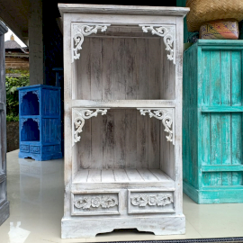 Albasia Bathroom Cabinet - Whitewash - 1 Piece (BCab-01)