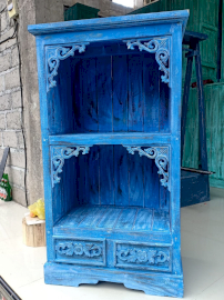 Albasia Bathroom Cabinet - Bluewash - 1 Piece (BCab-03)