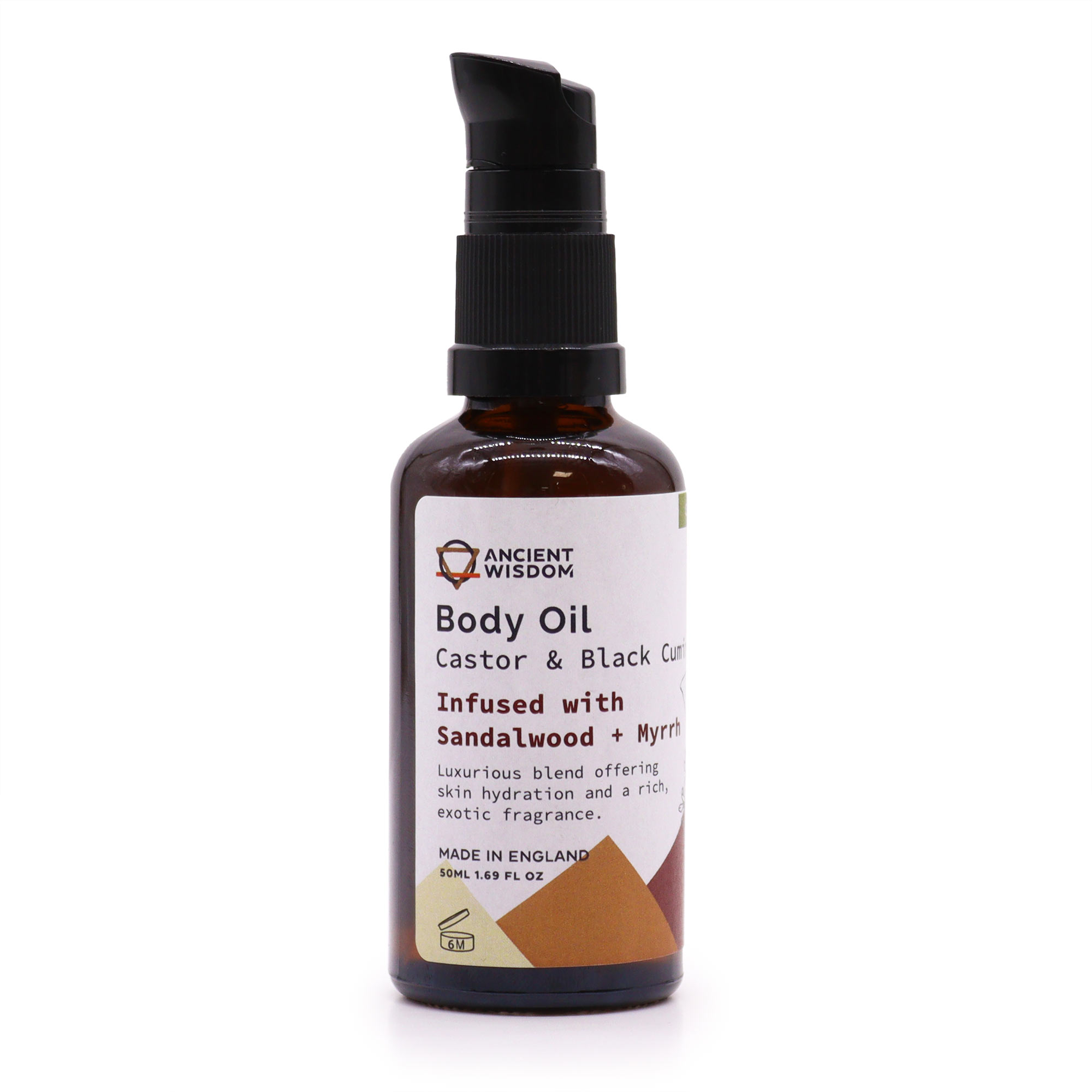 Organic Body Oil 50ml - Sandalwood & Myrrh - 1 Piece (OBO-05)