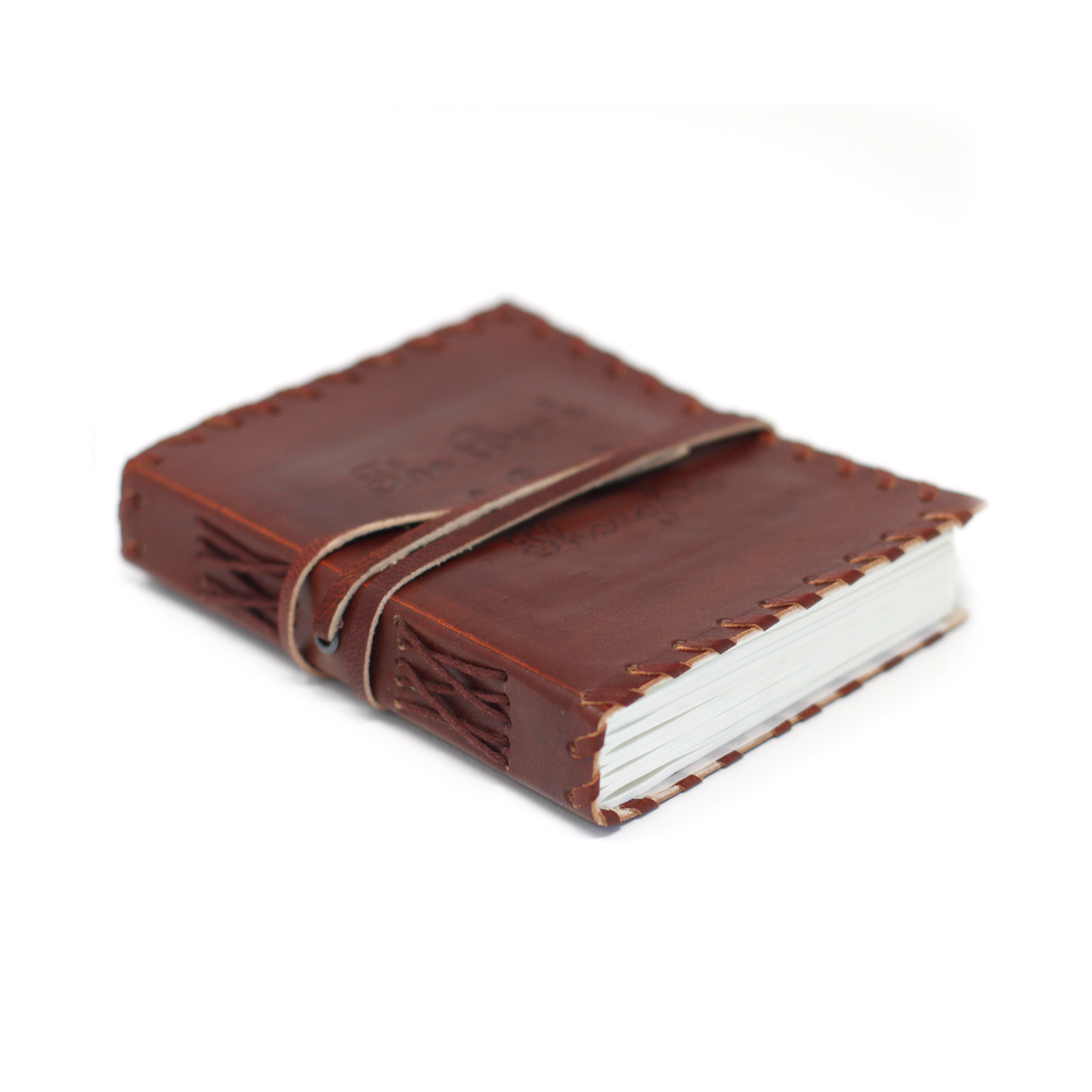 Leather Book of Thoughts with Wrap Notebook (15x10") - 1 Piece (LBN-07)